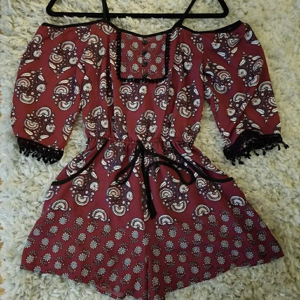 Off the shoulder romper